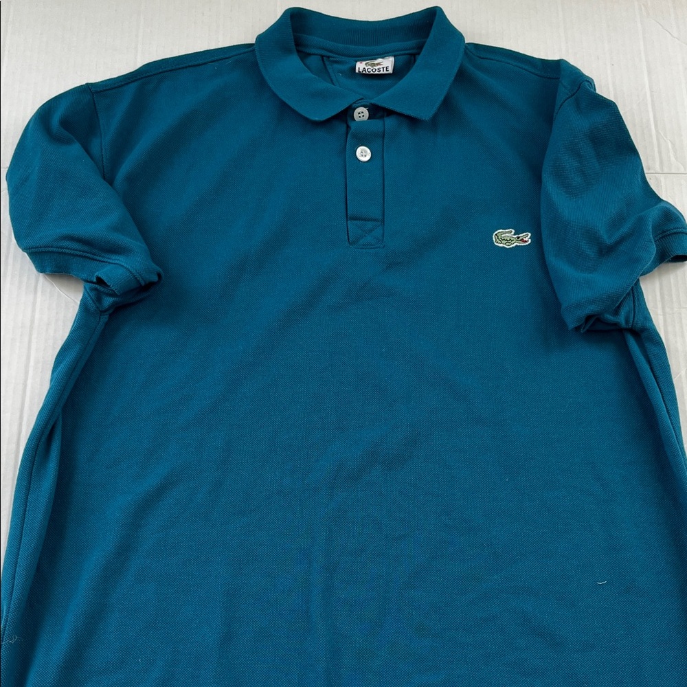 Lacoste Men's Teal Polo Shirt